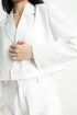 The White Double-Breasted Cropped Blazer